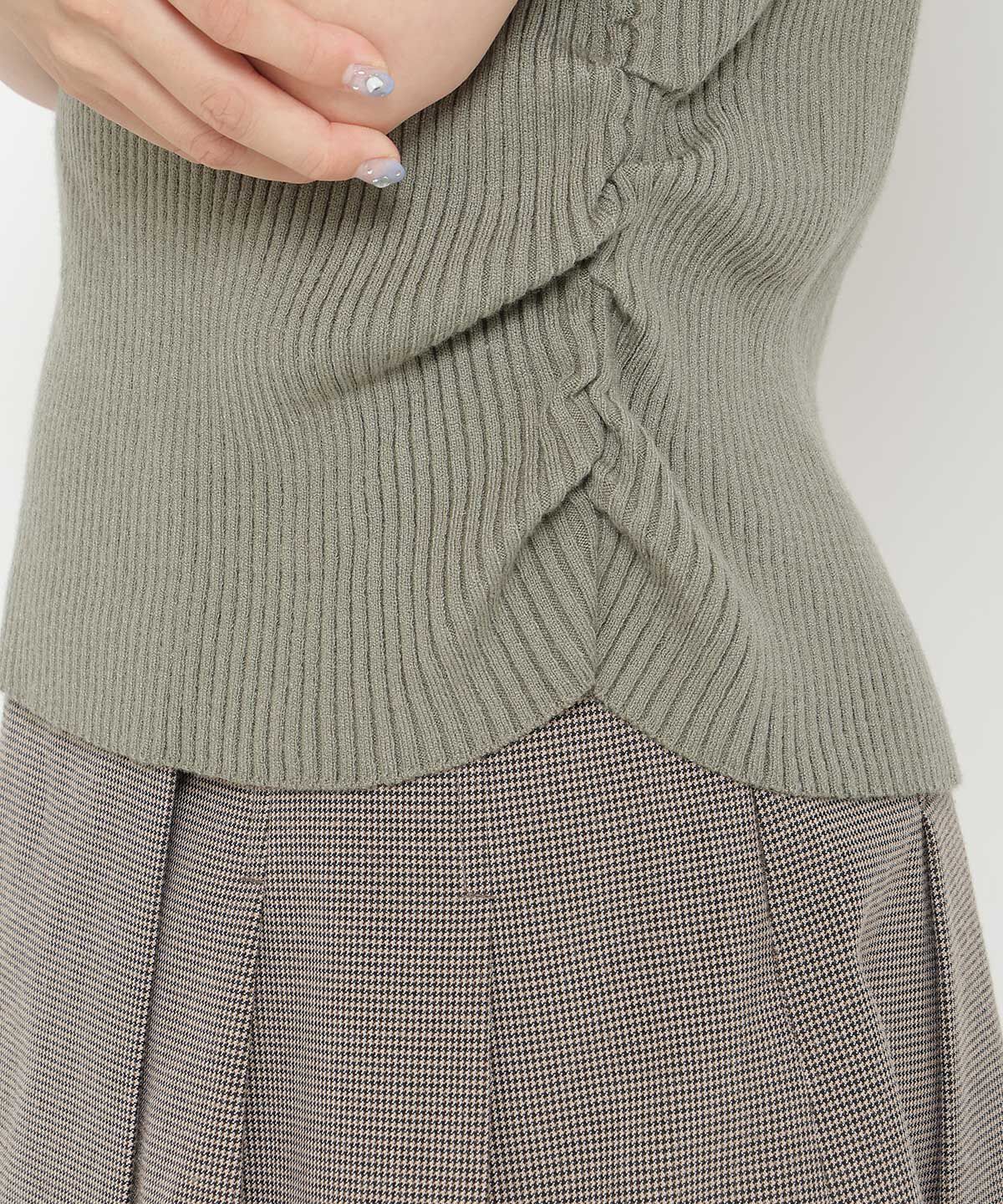 REDYAZEL「スクエアスリーブ ニットトップス」|ニット・セーター|