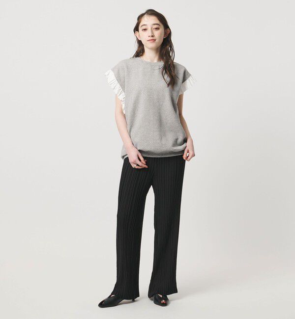 UNITED ARROWS「＜dahl&rsquo;ia＞フリルスリーブ スウェット」|スウェット・ジャージ|