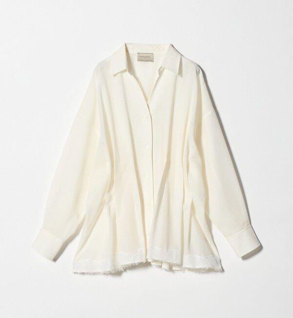 UNITED ARROWS「レースコンビ スキッパー ブラウス」|シャツ・ブラウス|