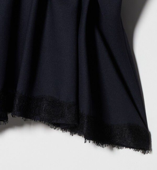 UNITED ARROWS「レースコンビ スキッパー ブラウス」|シャツ・ブラウス|