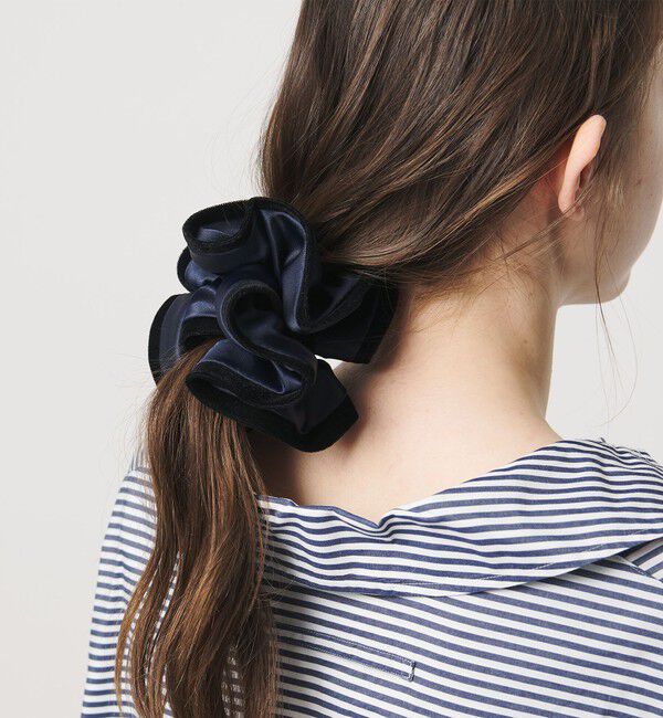 UNITED ARROWS「VVN トリム シュシュ」|ヘアゴム・シュシュ|NAVY