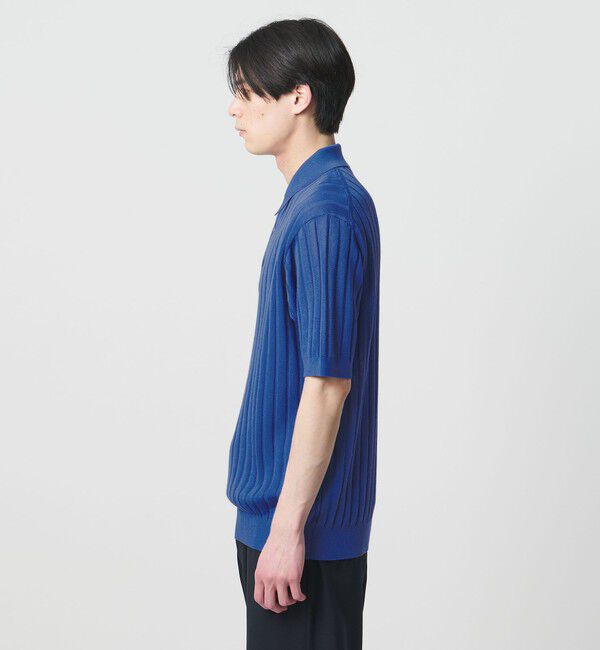 UNITED ARROWS「シャーリーカーン ワイドリブ ニットポロシャツ」|ポロシャツ|