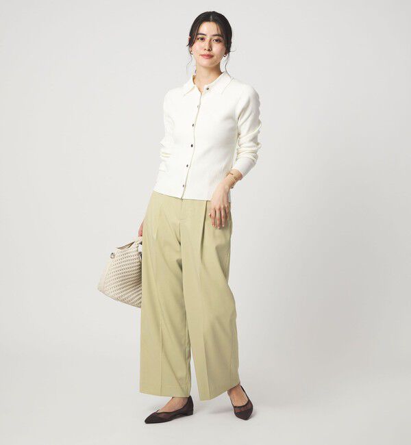 UNITED ARROWS green label relaxing「［size SHORT/TALLあり］Daily Chic カバー ワイド パンツ」|スラックス|