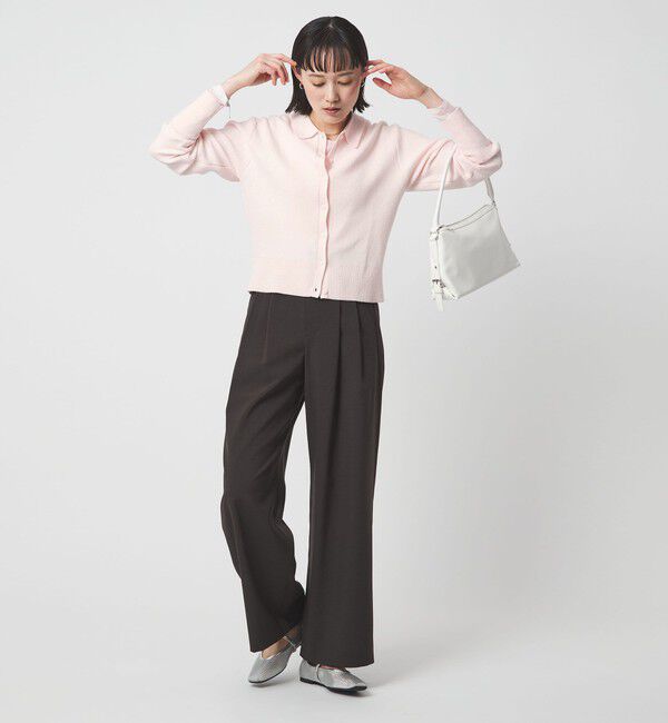 UNITED ARROWS green label relaxing「ブークレ ポロカーディガン ウォッシャブル」|カーディガン|