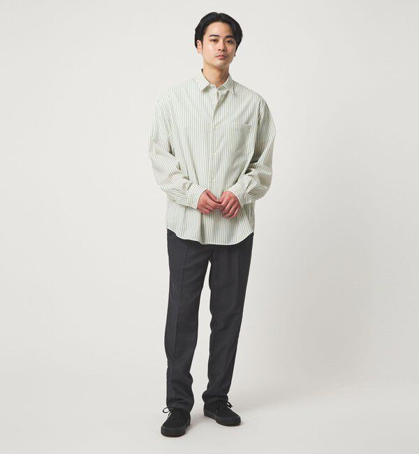 UNITED ARROWS green label relaxing「ウォッシャブル トロ パターン ジャストルーズ シャツ -ストレッチ-」|シャツ・ブラウス|