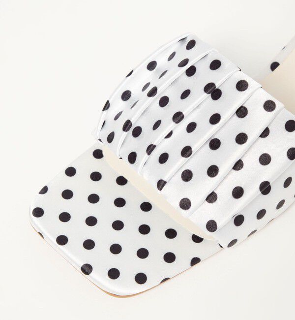 EMMEL REFINES「＜EMMEL REFINES＞EM ギャザー フラット サンダル」|サンダル|