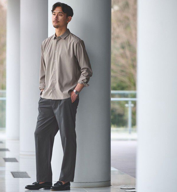 UNITED ARROWS green label relaxing「【WEB限定】JUST fit エアリー ストライプ シャツ」|シャツ・ブラウス|