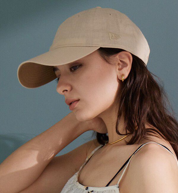 UNITED ARROWS green label relaxing「【別注】＜NEW ERA＞920 コットン麻 キャップ」|キャップ・キャスケット|BEIGE