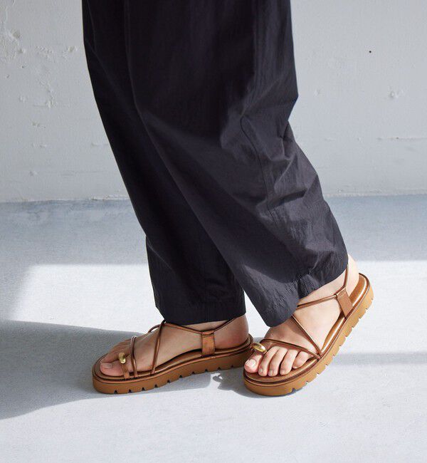 UNITED ARROWS green label relaxing「メタルトング プラット サンダル」|サンダル|