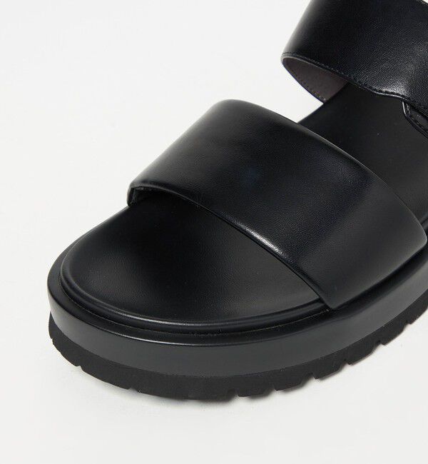 UNITED ARROWS green label relaxing「ダブルベルト プラット サンダル」|サンダル|