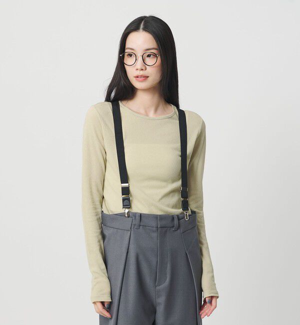 BEAUTY&YOUTH UNITED ARROWS「ハイツイストコットン シアークレープ ロングスリーブTシャツ」|Tシャツ・カットソー|