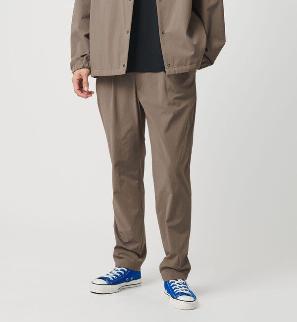 BEAUTY&YOUTH UNITED ARROWS「360&deg;MASTER 1プリーツ テーパード イージーパンツ NO.5 セットアップ対応 撥水 ストレッチ ウォッシャブル」|チノ|BEIGE