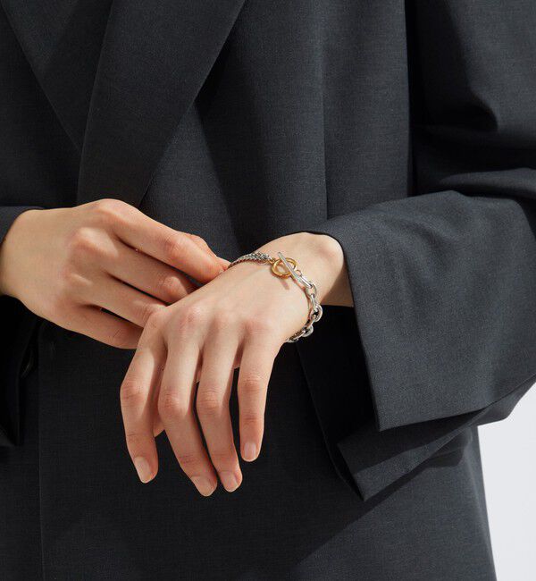 BEAUTY&YOUTH UNITED ARROWS「＜by Preek＞ミックス チェーン ブレスレット」|ブレスレット・バングル|