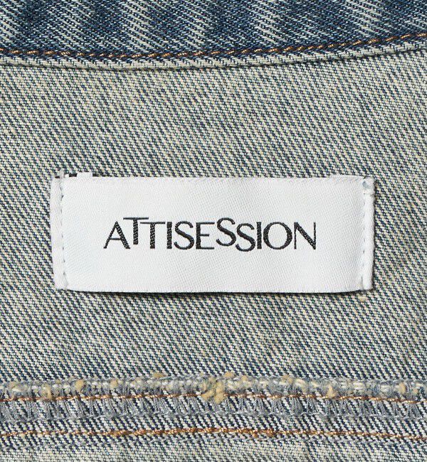 ATTISESSION「＜ATTISESSION＞ダーティ フィニッシュ デニム シャツ」|シャツ・ブラウス|