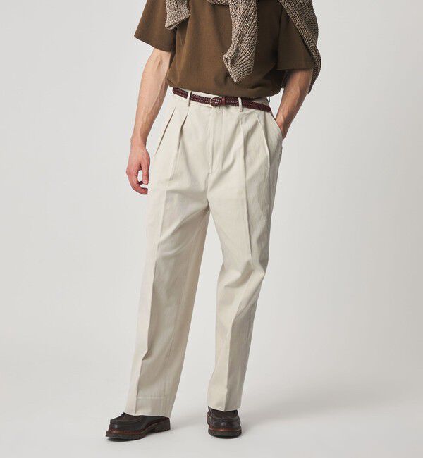 STEVEN ALAN「＜Steven Alan＞ グレース ツイル イン ツープリーツ ドレス トラウザーズII」|チノ|