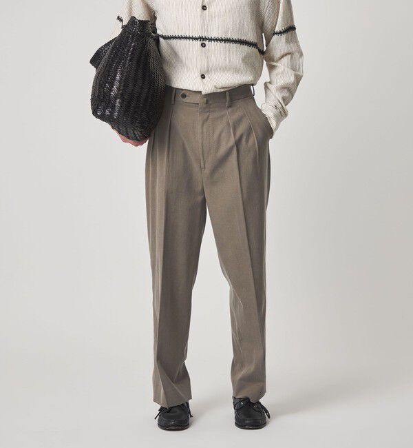 STEVEN ALAN「＜Steven Alan＞ グレース ツイル イン ツープリーツ ドレス トラウザーズII」|チノ|