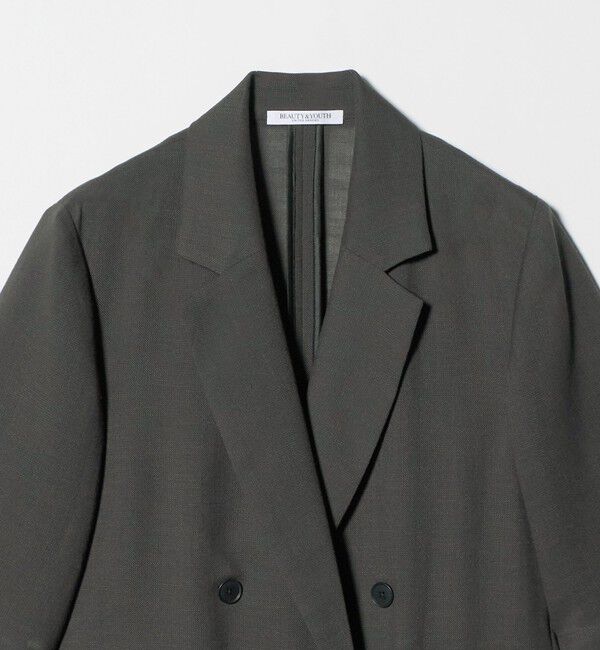 BEAUTY&YOUTH UNITED ARROWS「ポリエステル メッシュ ハーフスリーブ ジャケット ウォッシャブル」|テーラードジャケット|