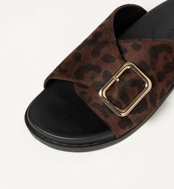 BEAUTY&YOUTH UNITED ARROWS「スエードライク ビッグバックル スライダー サンダル」|サンダル|