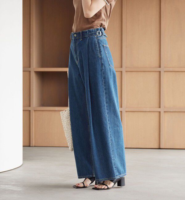 BEAUTY&YOUTH UNITED ARROWS「コットン サイドベルト ワイドパンツ」|その他|