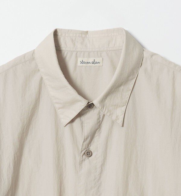STEVEN ALAN「＜Steven Alan エアリーナイロン レギュラーカラー シャツ LOOSE」|シャツ・ブラウス|