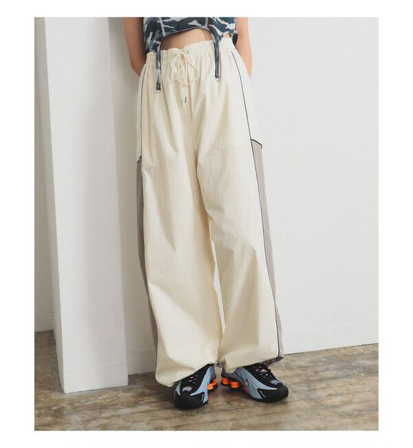 Ray BEAMS 「レース キリカエ トラックパンツ」|その他|OFF_WHITE