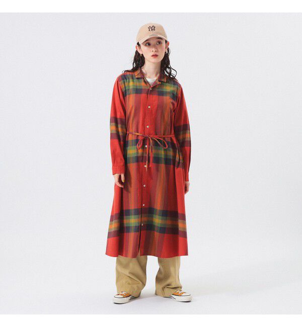 BEAMSBOY「ビッグ タータン ワンピース」|ワンピース|