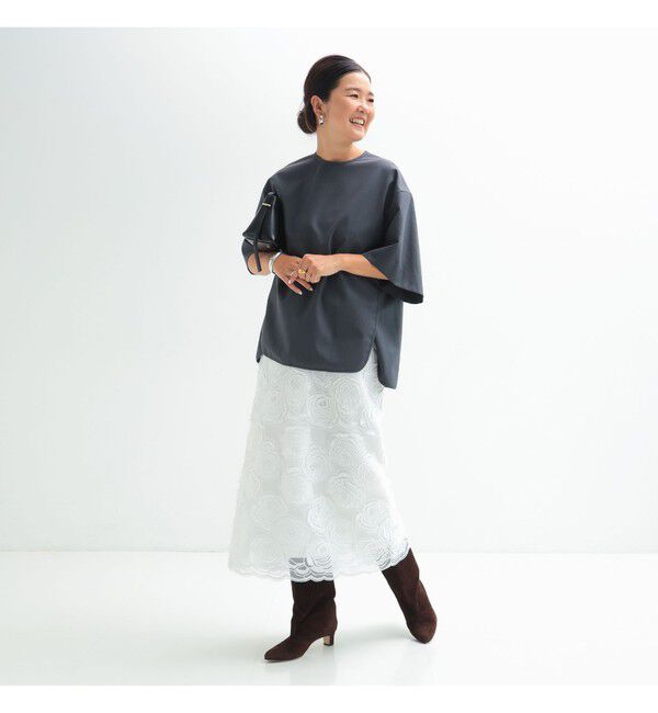 Demi-Luxe BEAMS 「スカラレース タイトスカート」|スカート|