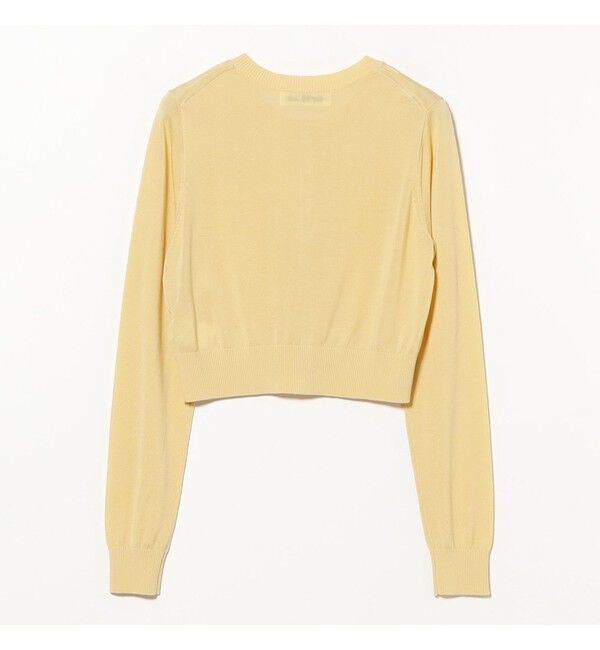 Ray BEAMS 「14ゲージ ショート丈 クルーネック カーディガン」|カーディガン|