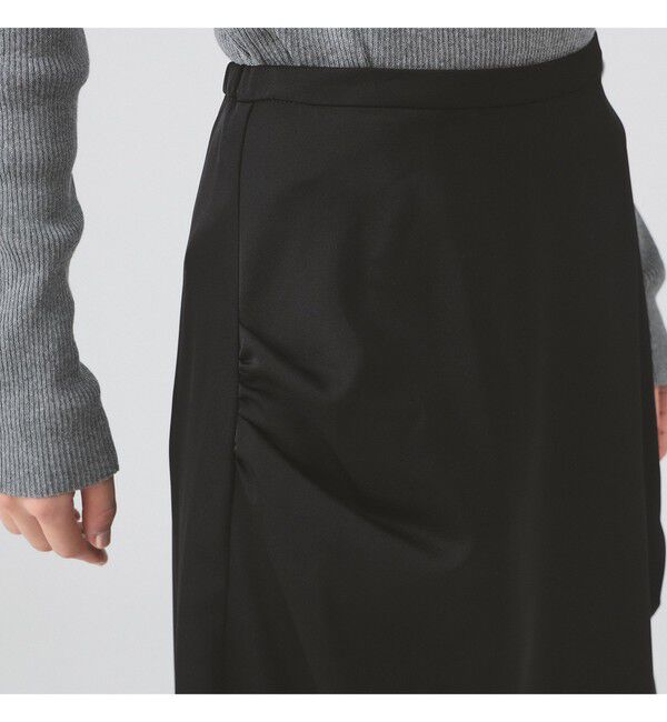 Ray BEAMS 「サテン ドレープ スカート」|スカート|