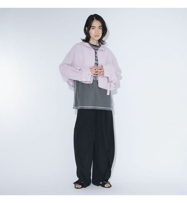 BEAMSBOY「maturely / ナイロン ミリタリー ショート ブルゾン」|ブルゾン・スタジャン|