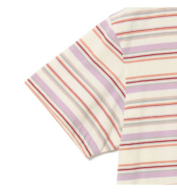 BEAMSBOY「エンブロイダリー マルチボーダー ショートスリーブ Tシャツ」|Tシャツ・カットソー|