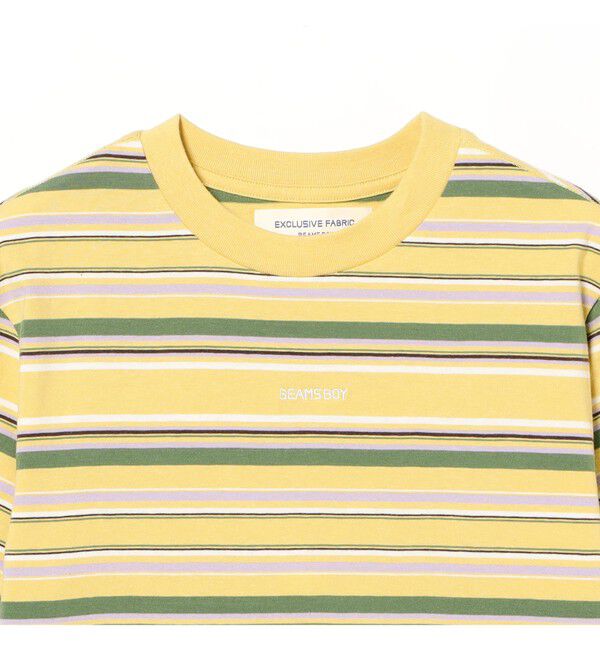 BEAMSBOY「エンブロイダリー マルチボーダー ショートスリーブ Tシャツ」|Tシャツ・カットソー|