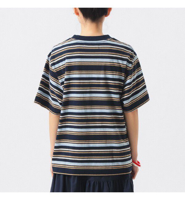 BEAMSBOY「エンブロイダリー マルチボーダー ショートスリーブ Tシャツ」|Tシャツ・カットソー|