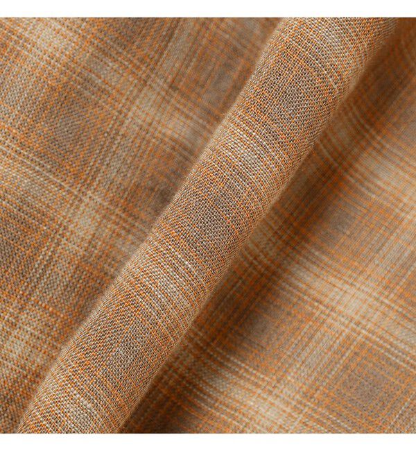 BEAMSBOY「リネン チェック スモック シャツ」|シャツ・ブラウス|