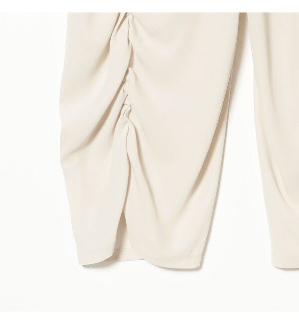 BEAMSBOY「maturely / リサイクル アムンゼン シャーリング アンド スリット パンツ」|チノ|