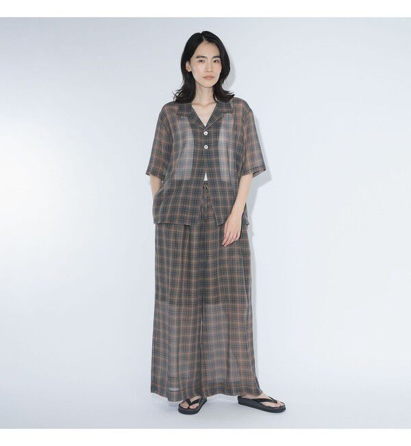 BEAMSBOY「maturely / ボイル チェック ワイド イージー」|チノ|