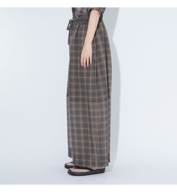 BEAMSBOY「maturely / ボイル チェック ワイド イージー」|チノ|