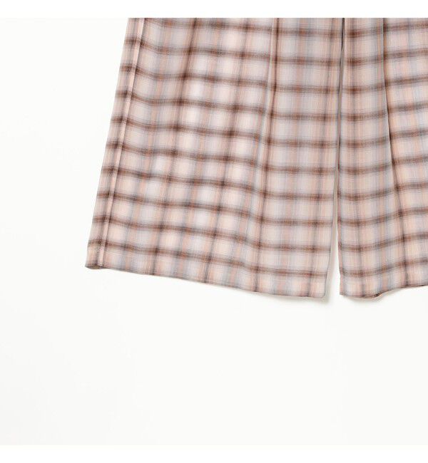 BEAMSBOY「maturely / ボイル チェック ワイド イージー」|チノ|