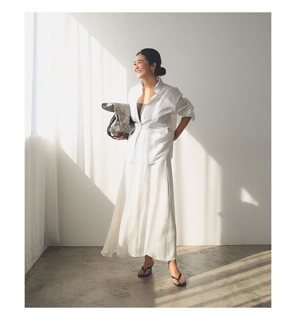 Demi-Luxe BEAMS 「フィブリル フレアスカート」|スカート|