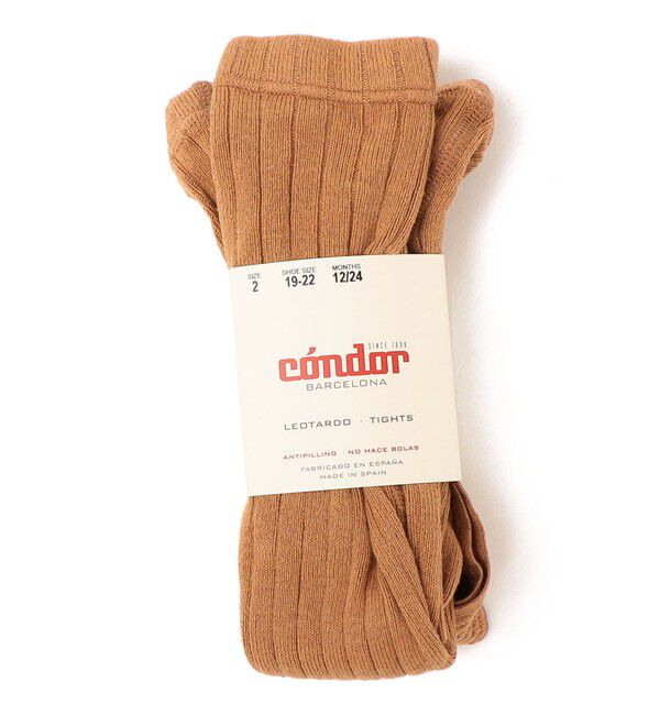 SHIPS KIDS「condor:サスペンダー リブ タイツ」|タイツ・ストッキング|レンガ