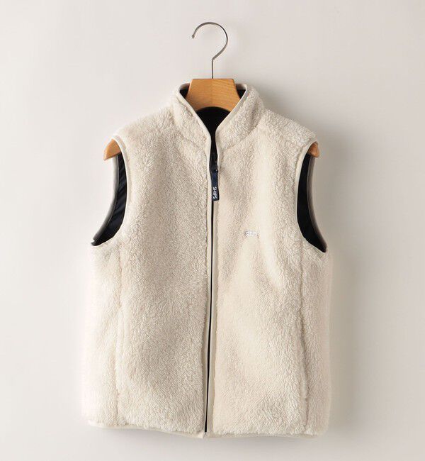 SHIPS KIDS「SHIPS KIDS:100～130cm /〈撥水/手洗い可能〉ボア リバーシブル ベスト」|ダウンベスト・ベスト|