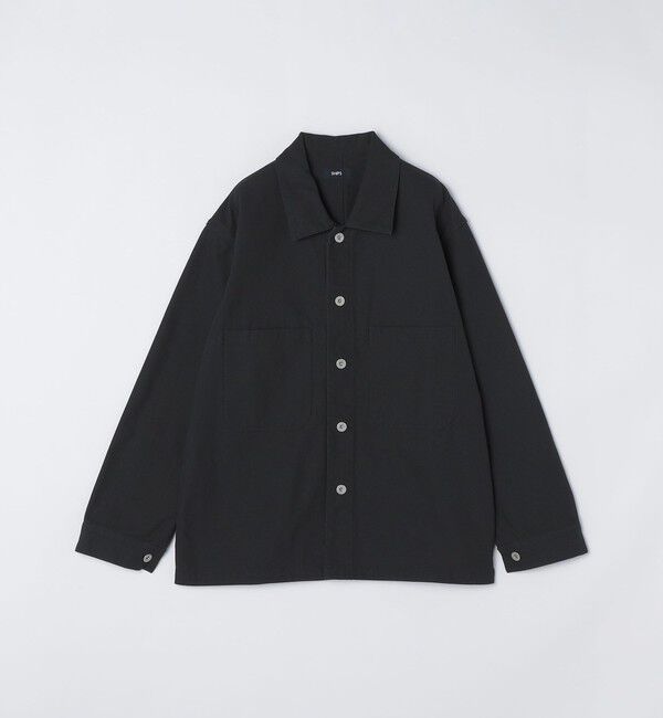 SHIPS「SHIPS: ハイツイストヤーン コットン ミリタリー シャツ アウター」|ミリタリージャケット|