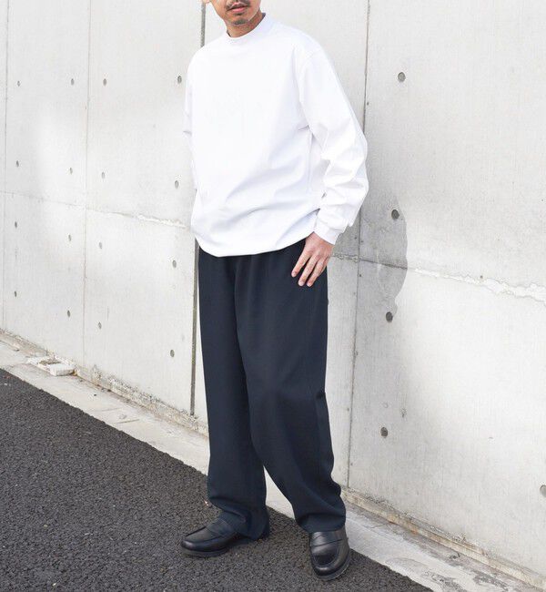 SHIPS any「SHIPS any: スムースコットン モックネック Tシャツ (ロンT)◇」|Tシャツ・カットソー|