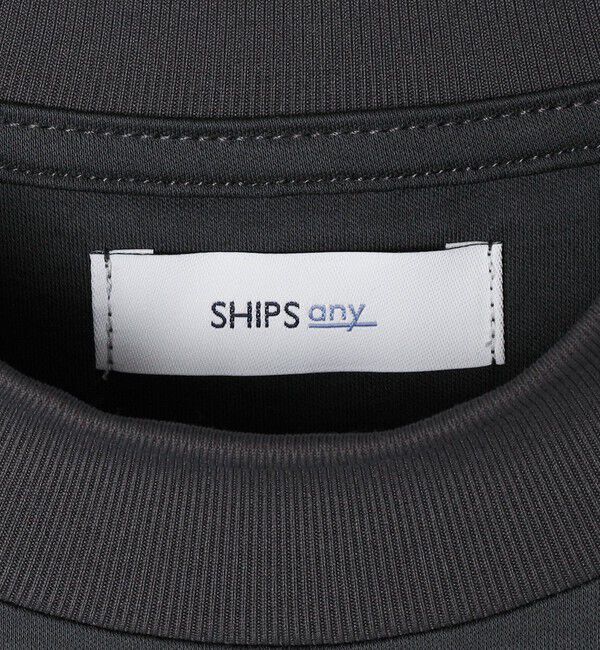 SHIPS any「SHIPS any: スムースコットン モックネック Tシャツ (ロンT)◇」|Tシャツ・カットソー|