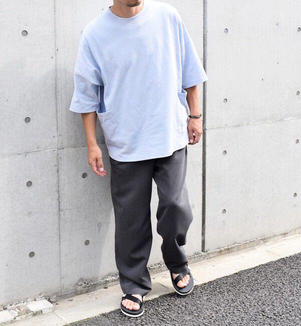 SHIPS any「SHIPS any: COTTON USA ドルマン サイド ポケット Tシャツ 24SS◇」|Tシャツ・カットソー|