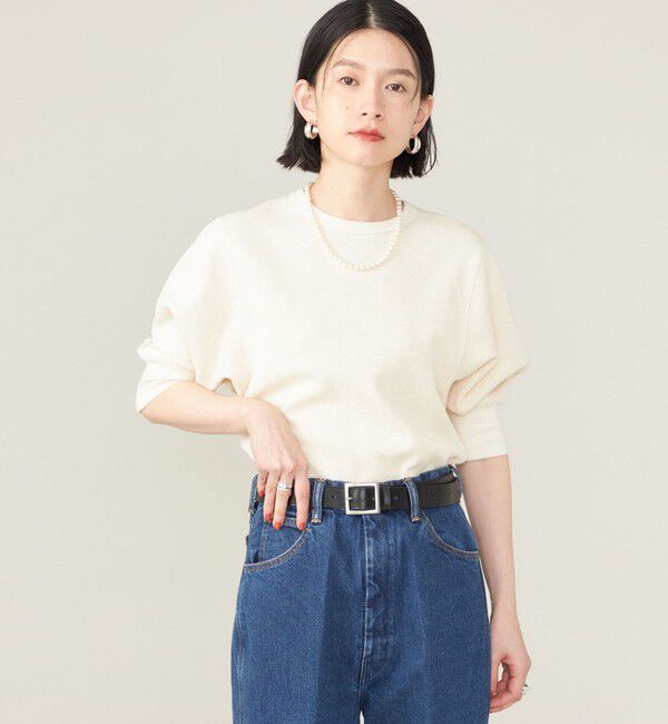 SHIPS for women「SHIPS NINE CASE:〈洗濯機可能〉ワッフル TEE ◇」|Tシャツ・カットソー|