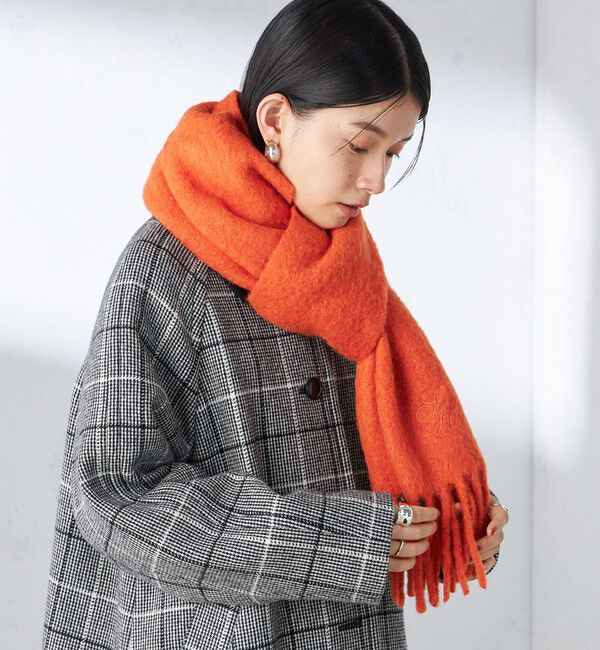 SHIPS for women「刺繍 モへヤ ミックス マフラー」|マフラー|