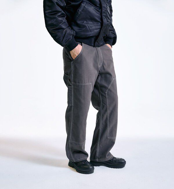 SHIPS「City Ambient Products: カラーステッチ ダブルニー ペインター パンツ」|その他|
