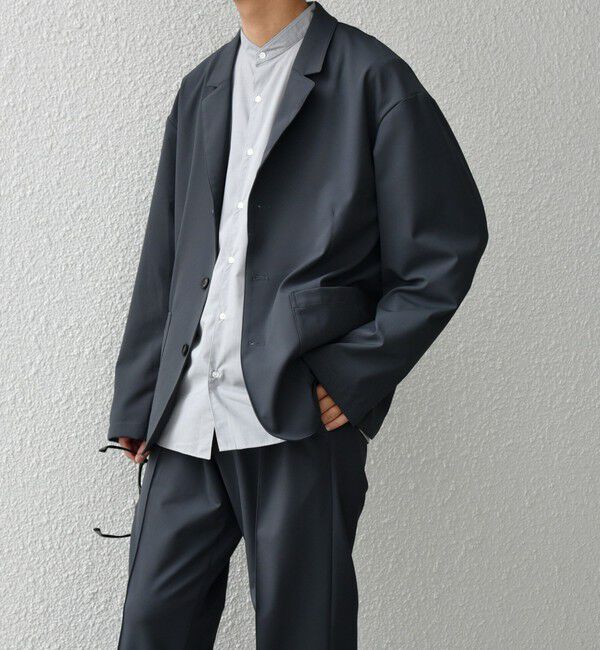 SHIPS any「SHIPS any: 〈洗濯機可能〉ストレッチ ナイロン リラックス ジャケット (セットアップ対応)◇」|テーラードジャケット|