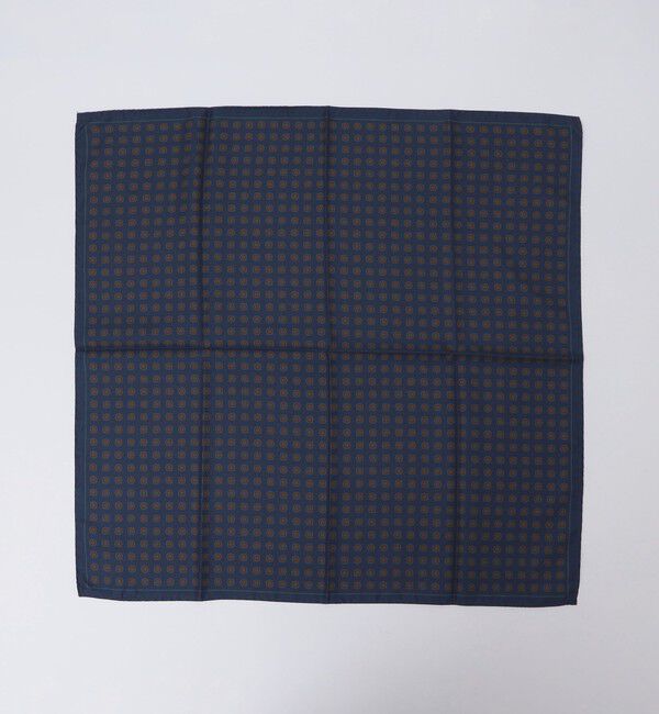 SHIPS「ART: シルク 小紋柄 バンダナ」|バンダナ・スカーフ|コバルトブルー